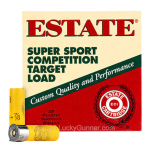 Estate Cartridge SS208 Super Sport Competition Target 20Gauge 2.75" 7/8oz 8Shot 25 Per Box/10 Case