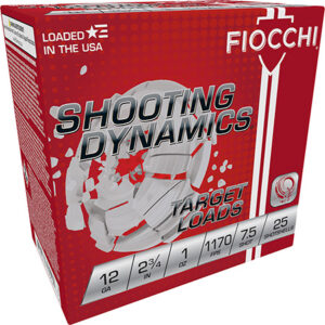 Fiocchi 12SD1L75 Shooting Dynamics Target 12Gauge 2.75" 1oz 7.5Shot 25 Per Box/10 Case