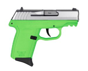 SCCY CPX-2 Handgun 9mm Luger 10rd Magazine 3.1" Barrel No Safety Stainless Slide/Lime Green Frame