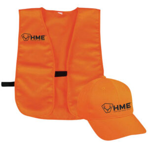 HME HMESFVHOR Safety  Vest and Cap OSFA Orange Polyester