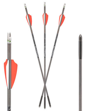 Axe Crossbows AX10004 Axe 440 Bolt Combo Pack Gray/Orange/White 19" 3 Bolts and 3 Lighted Nocks