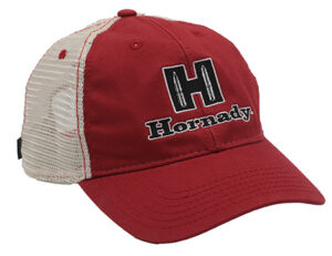 Hornady 99231 Hornady Cap Mesh Cap White Red Structured