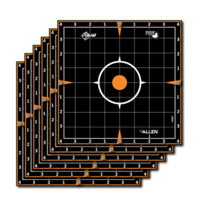 EZ-Aim 15301 Splash Reactive  Self-Adhesive Paper Black/Orange 8" Sight-In Grid 6 Pack