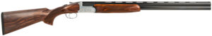 Fausti Usa, Inc 15102 Caledon  12 Gauge 3" 2rd 28" Blued Barrel, Engraved Stainless Rec, Wood Laser Grain Stock, Metallic Bead Sight