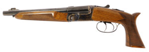 Davide Pedersoli 020S640410 Howdah  45 Colt (LC)/410 Ga 1rd 10.25" Rifled Blue Barrel, Case Hardened Receiver, Manual Extractors, Automatic Safety On The Hammers, Oiled Walnut Stock
