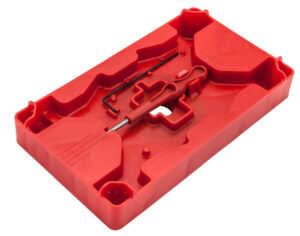 Apex Tactical 104110 Armorer's Tray & Pin Punch  Red Polymer Pistol