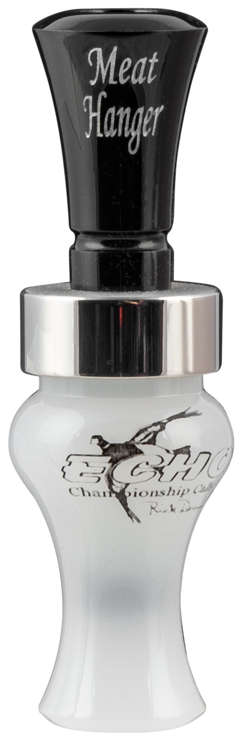 Echo Calls 79010 Meat Hanger Double Reed Mallard Sounds Attracts Ducks Black/Pearl Acrylic