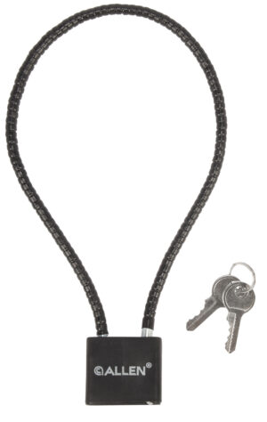 Allen 15414 Cable Gun Lock  Open With Key Black Stainless Steel Firearm Fit- Handgun/Rifle/Shotgun
