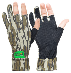 Primos PS6681 Stretch Fit Mossy Oak Original BottomLand Fingerless Neoprene OSFA