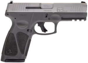 Taurus 1G3B949G G3  Full Size Frame 9mm Luger 15+1/17+1 4" Matte Stainless Steel Barrel, Matte Serrated Stainless Steel Slide, Gray Polymer Frame w/Picatinny Rail, Polymer Grip, Right Hand