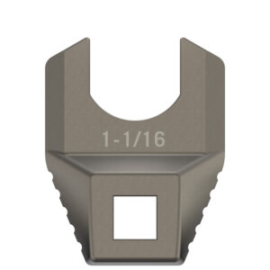 Real Avid AVMF1116BNW Master -Fit Barrell Nut Wrench 1 1/16" Titanium Titanium/Stainless Steel AR-Platform Free-Float Handle