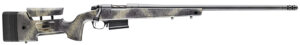 Bergara Rifles B14SM359CF B-14 HMR Carbon Wilderness 6.5 PRC 3+1 24" Carbon Fiber Wrapped Barrel, Woodland Camo Molded with Mini-Chassis Stock, Right Hand
