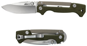 Cold Steel CS58SQ AD-15  3.50" Folding Plain Spear Point S35VN SS Blade/Black Scales Aluminum/G10 Handle