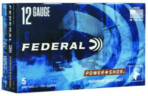 Federal F1271B Power-Shok Max Buck 12Gauge 2.75" 1BuckShot 5 Per Box/50 Case