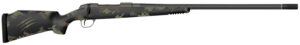 Fierce Firearms FCR300PRC24TF Carbon Rage  Full Size 300 PRC 3+1 24" Black C3 Carbon Fiber Barrel, Tungsten Gray Cerakote Stainless Steel Receiver, Forest Green Fixed Fierce Tech C3 Stock, Right Hand
