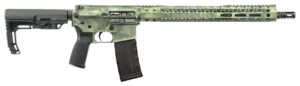 Black Rain Ordnance Spec15 5.56x45mm NATO 16" 30+1, Jungle Camo Cerakote, Black MFT Minimalist Stock & Grip