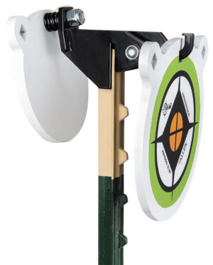 EZ-Aim 15634 Fence Topper Gong Hook & Recoil Spring  Black/Brown Steel 7"