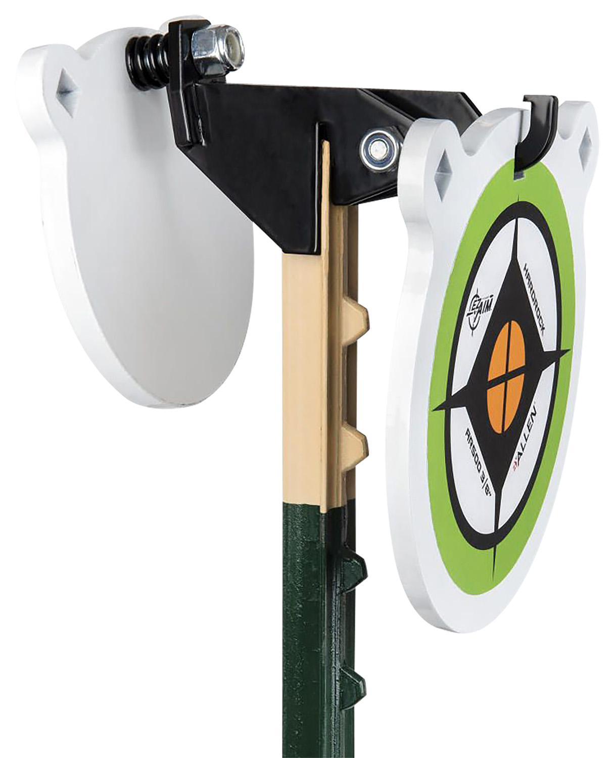 EZ-Aim 15634 Fence Topper Gong Hook & Recoil Spring Black/Brown Steel 7"