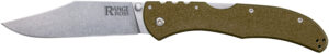 Cold Steel CS20KR7 Range Boss  Folding Clip Point Plain 4034 SS Blade/5.25" OD Green Zy-Ex Handle