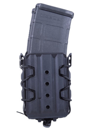 High Speed Gear 162R01BK X2R Taco V2 Mag Pouch Double, Black Polymer, Belt Clip/MOLLE U-Mount, Compatible w/ AR/AK Rifle Mags