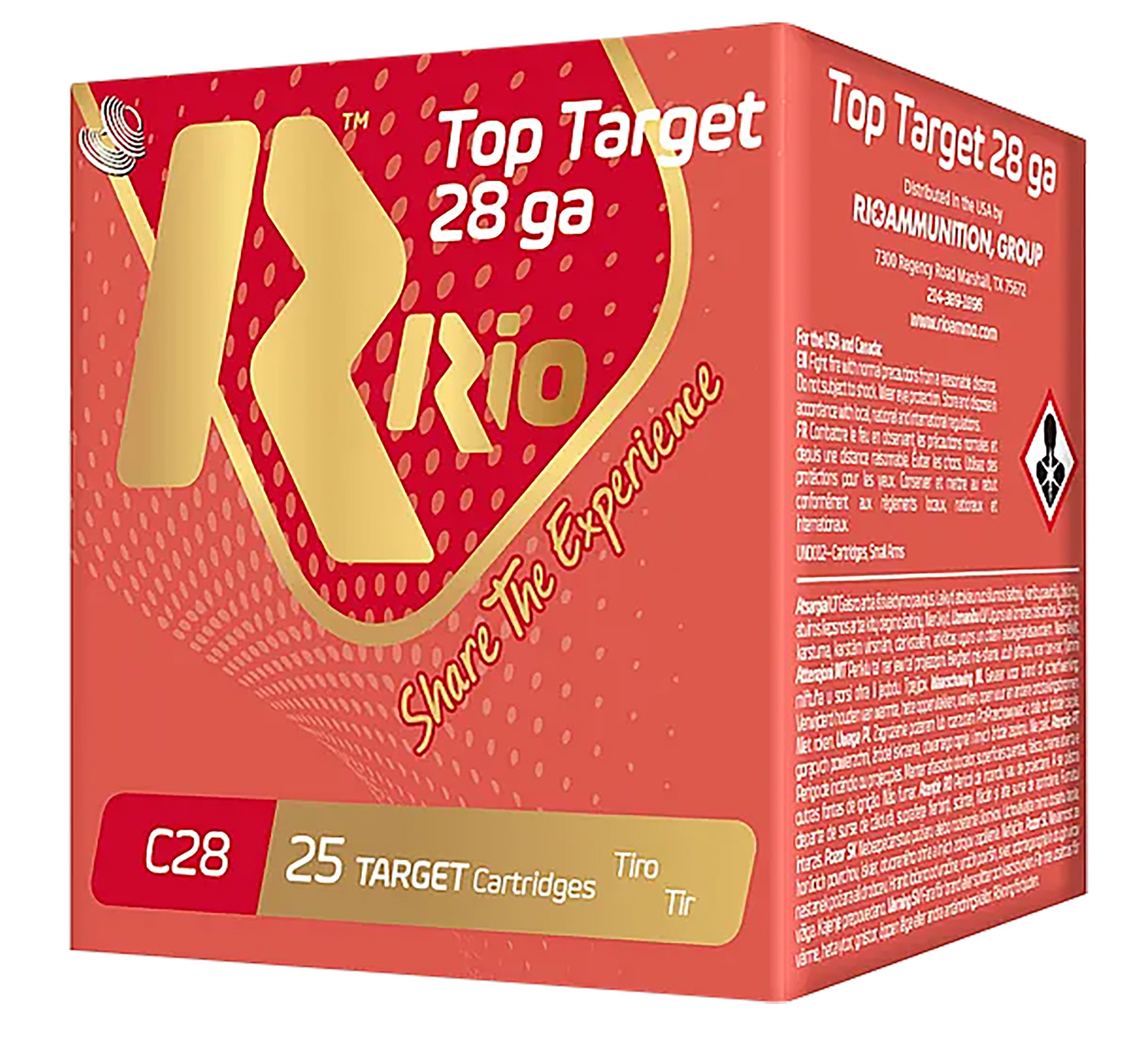 Rio Ammunition RCHV286 Game Load 28Gauge 2.75" 1oz 6Shot 25 Per Box/10 Case