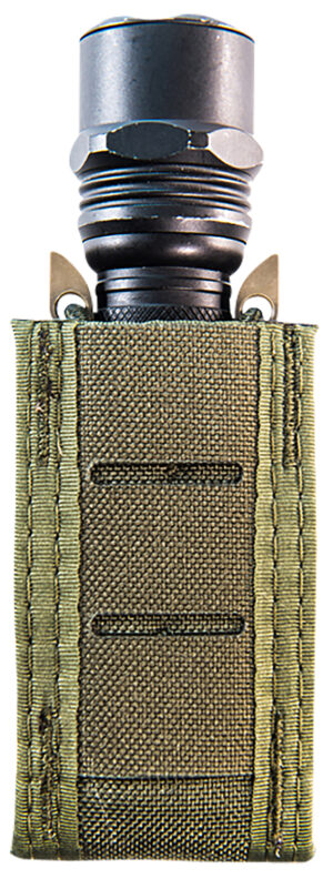 High Speed Gear 41PT00OD TACO Duty Single Pistol Mag, OD Green Nylon with MOLLE Exterior, Fits MOLLE & 2" Belt