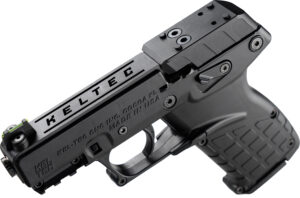 Kel-Tec P17BBLKOR P17  22 LR 16+1 3.80" Black Steel Barrel, Black Optic Ready/Serrated Slide, Black Polymer Frame w/Picatinny Rail, Textured Grip