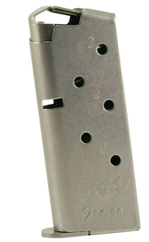 Kimber Mfg, Inc 1200846A Micro 9  6rd Flush Fit 9mm Luger Silver Stainless Steel