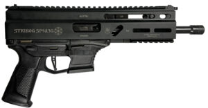 Grand Power 8588005808545 SP9A3G Stribog 9mm Luger 30+1 8" Black Threaded Barrel, M-LOK Handguard, Black Hardcoat Anodize Aluminum/Polymer Receiver w/Picatinny Rail, Black Polymer Grip, Ambidextrous