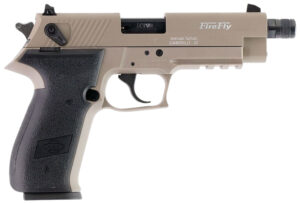 GSG GERG2213TFFTA FireFly 22 LR 13+1 4.90" Black Threaded Barrel, Tan Aluminum Serrated Slide, Tan Aluminum Frame w/Picatinny Rail, Textured Grip