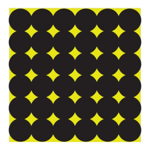 Birchwood Casey 34115 Shoot-N-C Pasters Black Adhesive Paper 1" 12 PK