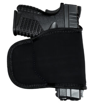 GrovTec US Inc GTHL15098BLK Multi-Fit  OWB Size 98 Black Suede Belt Loop Fits Small/Med Semi-Auto Right Hand