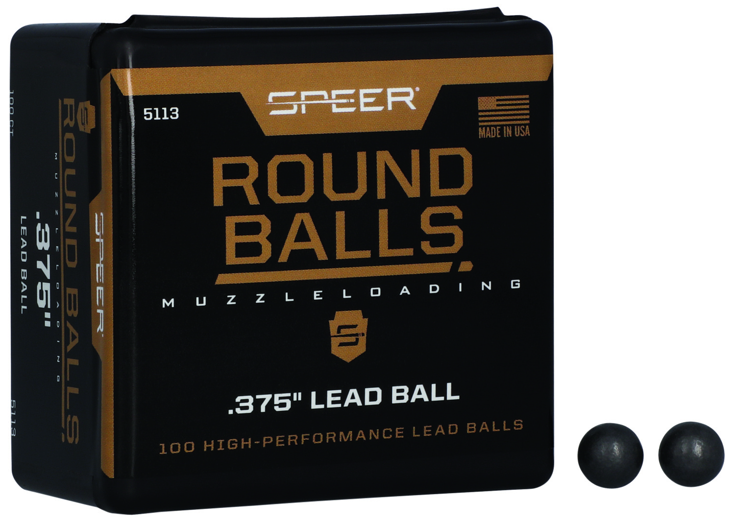 Speer 5113 Lead Balls 36Cal Lead Ball 79gr 100 Per Box/5 Case
