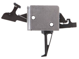 CMC Triggers 93504 Drop-In  Two-Stage Flat Trigger w/ 2-4 lbs Draw Weight & Black/Silver Finish