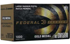 Federal GM155M Gold Medal Premium Large Pistol Multi Caliber Handgun 1000 Per Box/5 Case