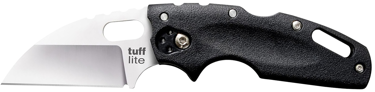 Cold Steel 20LT Tuff Lite 2.50" Folding Plain Sheepsfoot Japanese AUS-8A SS Blade/Black Griv-Ex Handle