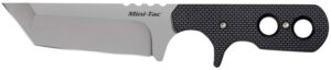 Cold Steel 49HTF Tac Mini 3.75" Fixed Plain Tanto Japanese AUS-8A SS Blade/ Black Griv-Ex Handle
