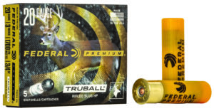 Federal PB209RS Premium Vital-Shok TruBall 20Gauge 3" 3/4oz RifledSlug Shot 5 Per Box/50 Case