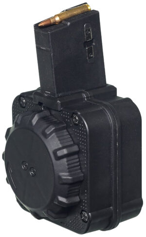 ProMag DRMA8 Standard  65rd Drum 5.56x45mm Fits AR-15 Black DuPont Zytel Polymer