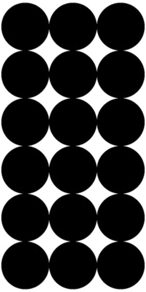 Pro-Shot P216 SplatterShot Repair Pasters Black 1" Self-Adhesive 216 Pasters