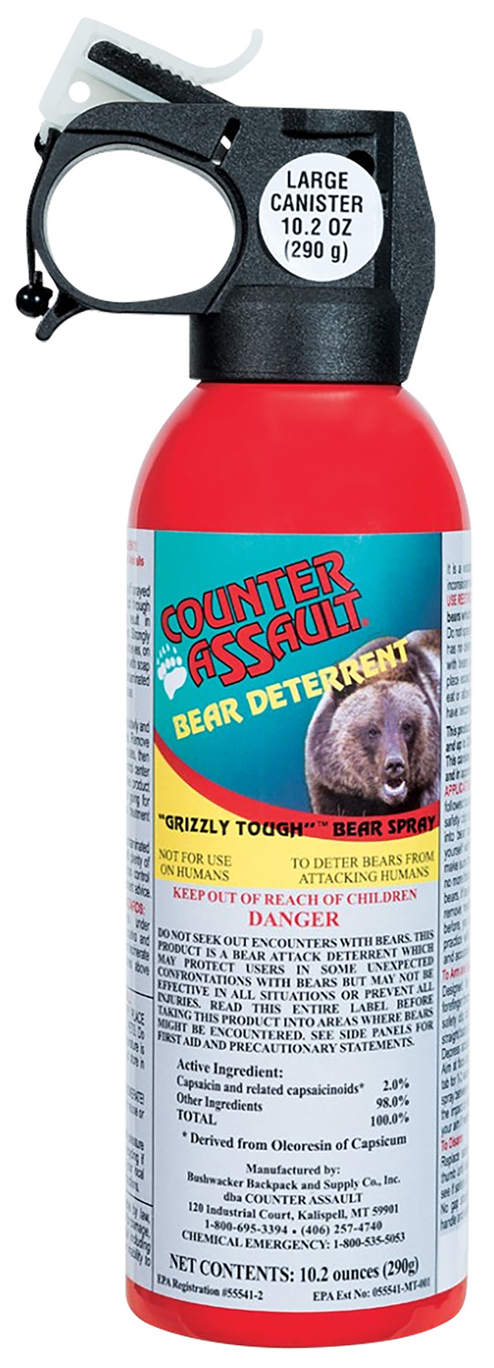 Counter Assault 15067035 Bear Spray Capsaicin Range 32 ft-7 Seconds 10.20 oz Includes Holster