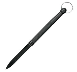 Cold Steel CS92DD Delta Dart  3.38" Fixed Plain Black knurled w/Lanyard Ring Zy-Ex Handle