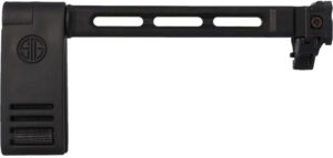 Sig Sauer 8901672 Pivoting Contour Brace  Black, Fixed/Folding with Locking Hinge, Mounts to 1913 Pic. Interface, Designed for Sig MCX/MPX