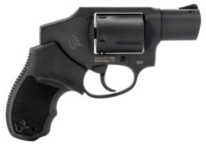 Taurus 2-850121 850  Small 38 Special 5 Shot 2" Matte Black Alloy Steel Barrel, Cylinder & Frame, Black Rubber Grip, Transfer Bar Safety, Concealed Hammer