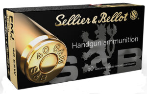 Sellier & Bellot SB40B Handgun  40S&W 180gr Full Metal Jacket 50 Per Box/20 Case