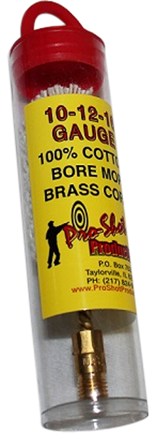 Pro-Shot MP12 Bore Mop 10/12/16 Gauge Shotgun #5/16-27 Thread Cotton 1.75" Long