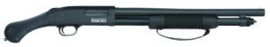 Mossberg 51600 590S Shockwave Full Size Frame 12 Gauge Pump 3" 10+1 18.50" Matte Blued Steel Barrel, Black Anodized Stainless Steel Receiver, Black Raptor Birdshead Grip