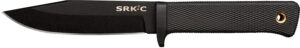 Cold Steel CS-49LCKD SRK Compact 5" Fixed Plain Black Tuff-Ex Finish SK-5 Steel Blade/Black Kray-Ex Handle Includes Sheath