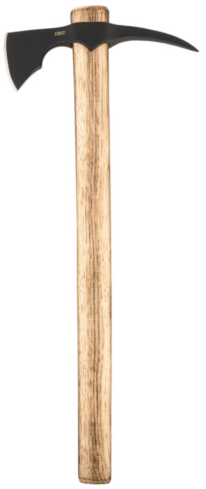 CRKT 2753 ODR  3.08" Axe w/Spike 1055 Carbon Steel Blade, Fire Treated Tennessee Hickory Handle, 21" OAL