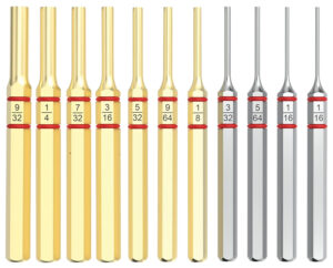 Real Avid AVAPKB Accu-Punch Pin Punch Set Brass/Steel Universal Firearm 11 Pieces